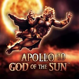 Apollo God of the Sun slot logo by Novomatic at Dolly Casino