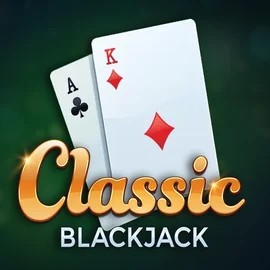 Classic Blackjack logo by Red Tiger Gaming at Dolly Casino