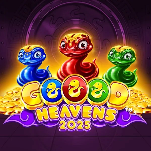 Official Slots logo: Goood Heavens by Rarestone Gaming at Dolly Casino