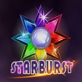 Starburst game by NetEnt – logo hosted on Dolly Casino